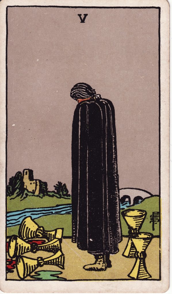 Lá Bài Tarot Hằng Ngày 2026-06-30 – 5 Cốc (Chính Vị)