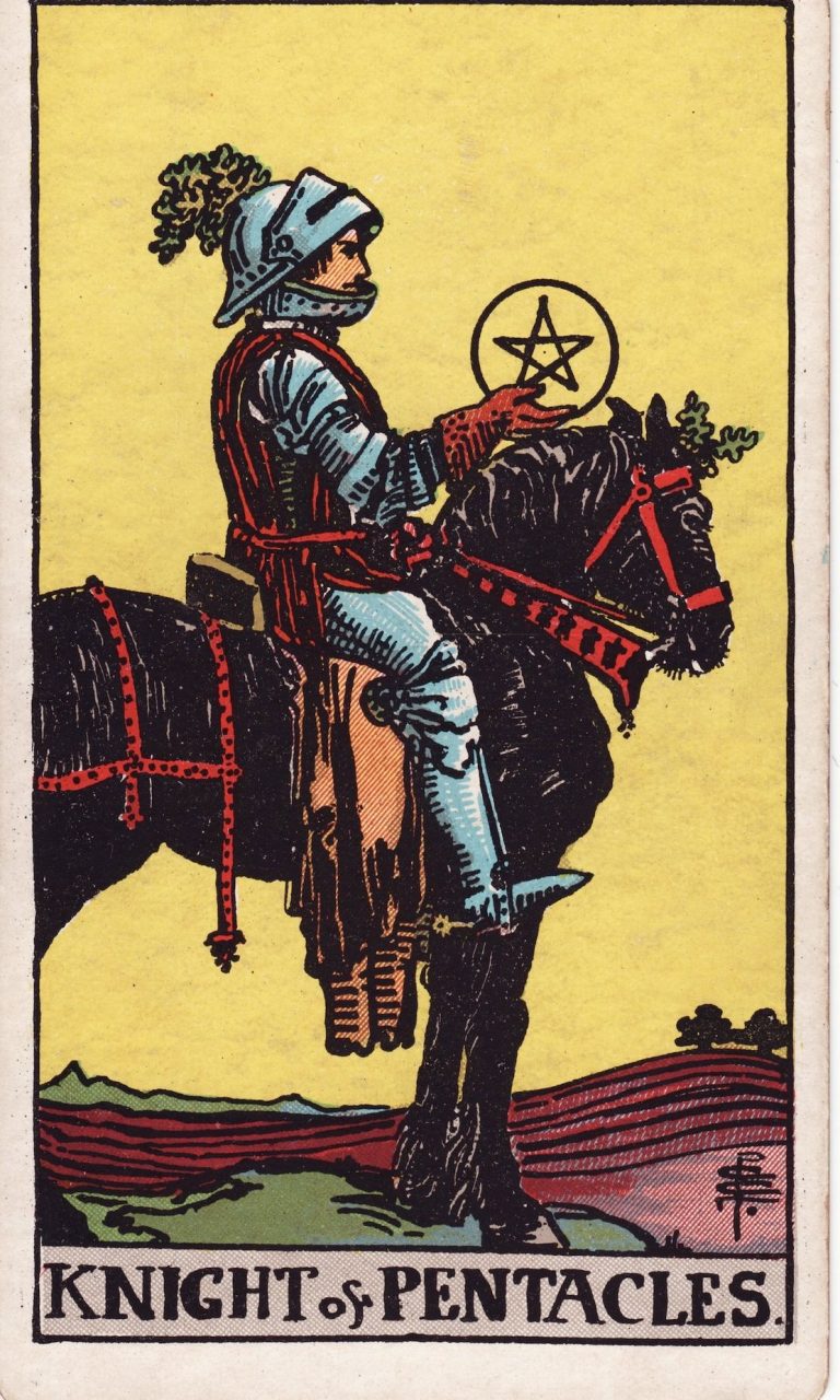 Lá Bài Knight of Pentacles – Nghĩa Lá Bài Tarot