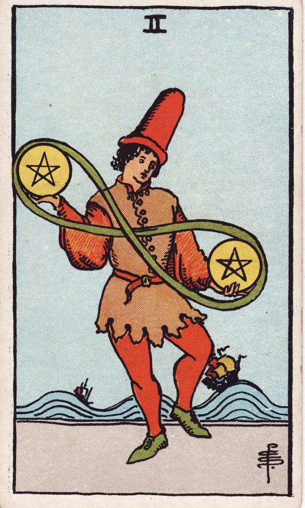 Lá Bài Tarot Hằng Ngày 2026-06-22 – 2 Tiền (Chính Vị)