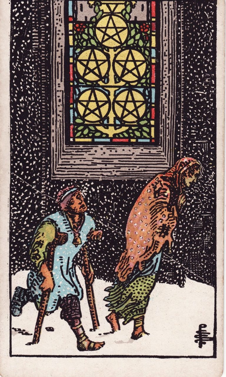 Lá Bài Five of Pentacles – Nghĩa Lá Bài Tarot